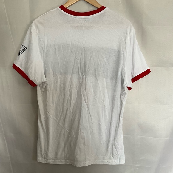 Guess Embroidered Logo Slim Fit Ringer Tee - Picture 5 of 5